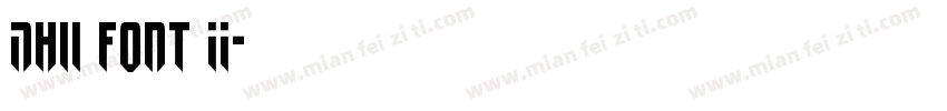 Nhii font II字体转换